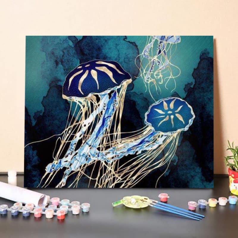 ferdasecPaint By Numbers Kit – Metallic Jellyfish III