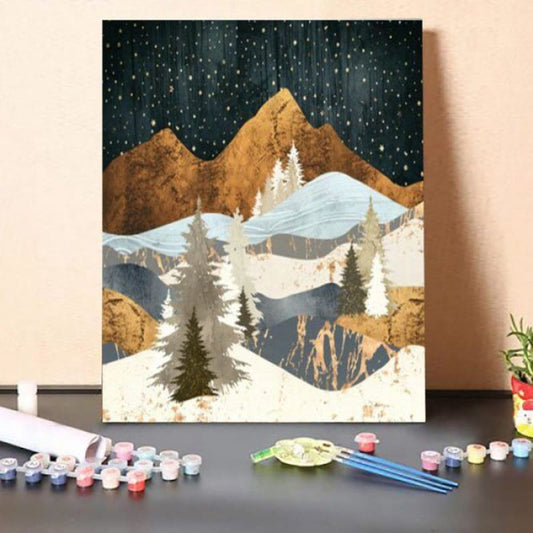 ferdasecPaint By Numbers Kit – Winter Stars