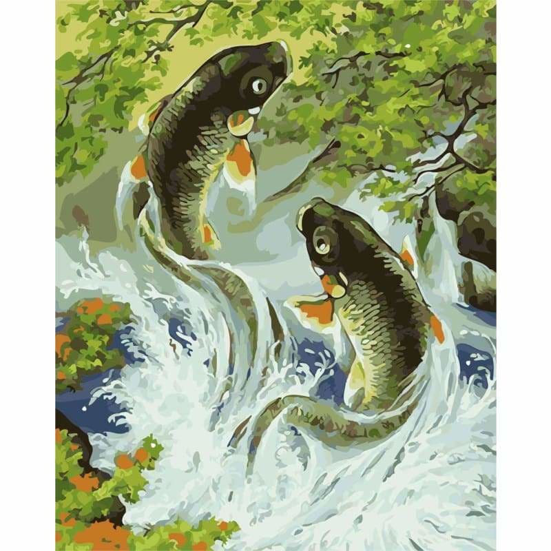 Fish Diy Paint By Numbers Kits PBN92719 - NEEDLEWORK KITS