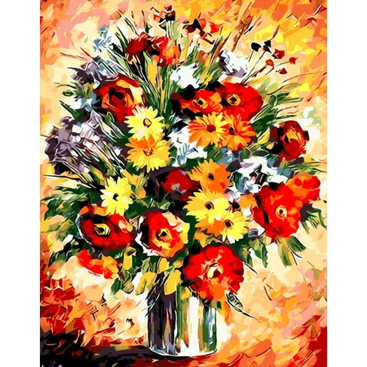 Flower Diy Paint By Numbers Kits PBN92795 - NEEDLEWORK KITS