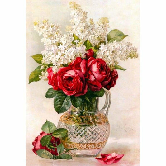 Flower Diy Paint By Numbers Kits VM95752 - NEEDLEWORK KITS