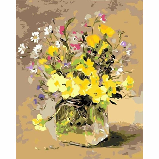 Flower Diy Paint By Numbers Kits WM-1748 - NEEDLEWORK KITS