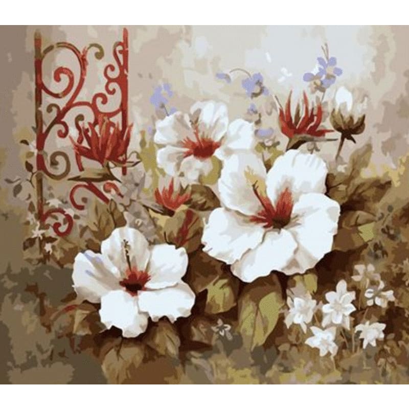 Flower Diy Paint By Numbers Kits ZXG327 - NEEDLEWORK KITS