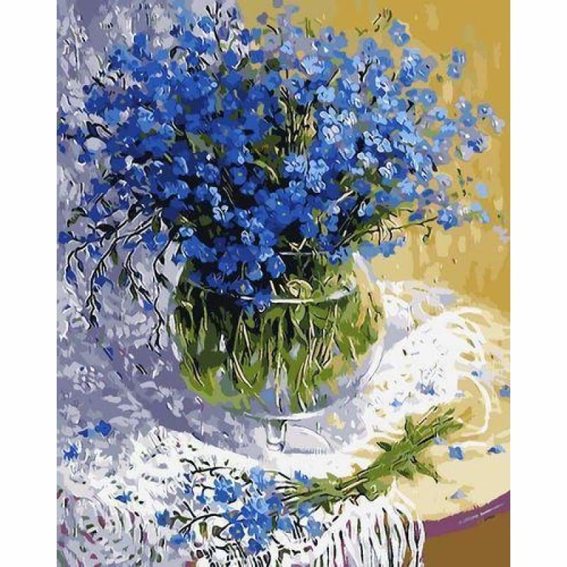 Flower Diy Paint By Numbers Kits ZXQ052 - NEEDLEWORK KITS