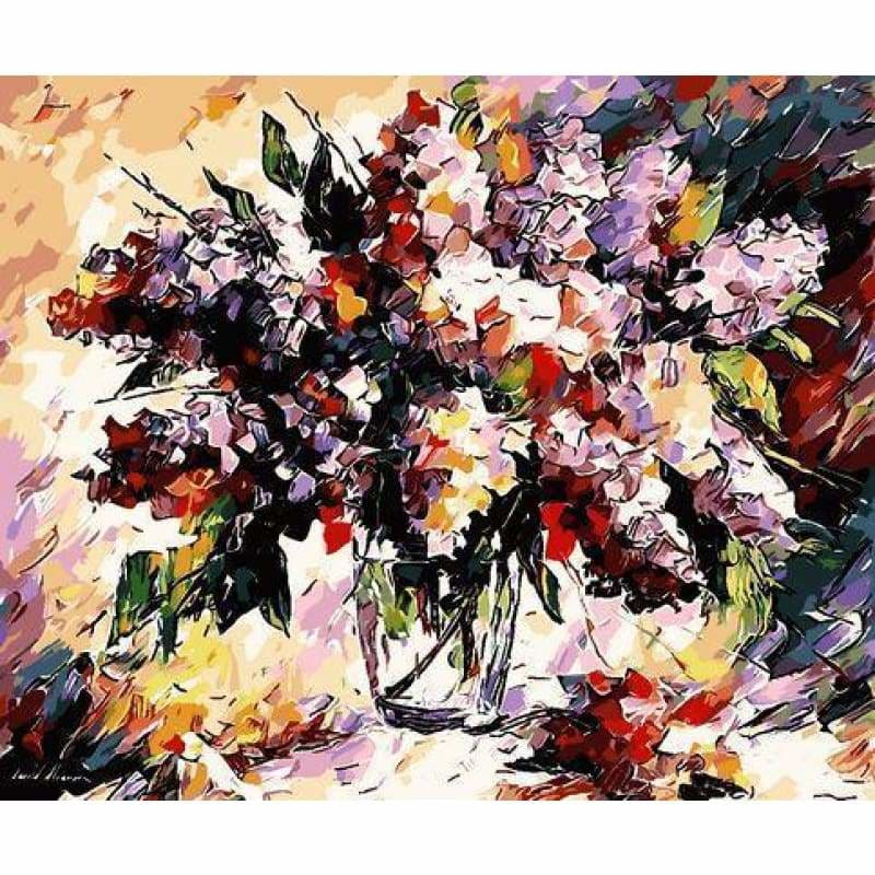 Flower Diy Paint By Numbers Kits ZXQ053 - NEEDLEWORK KITS