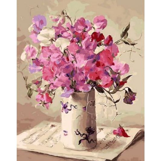 Flower Diy Paint By Numbers Kits ZXQ1062 - NEEDLEWORK KITS