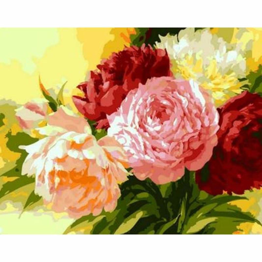 Flower Diy Paint By Numbers Kits ZXQ1351 - NEEDLEWORK KITS