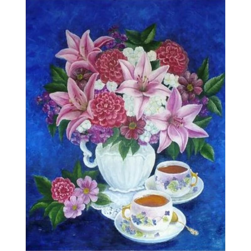 Flower Diy Paint By Numbers Kits ZXQ2235 - NEEDLEWORK KITS