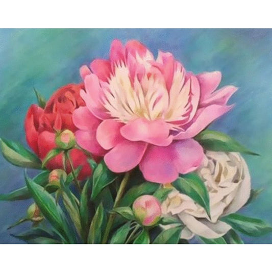 Flower Diy Paint By Numbers Kits ZXQ2397 - NEEDLEWORK KITS