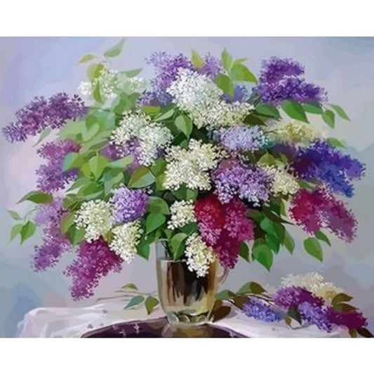 Flower Diy Paint By Numbers Kits ZXQ2627 - NEEDLEWORK KITS