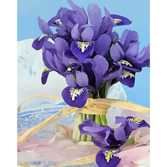 Flower Diy Paint By Numbers Kits ZXQ2808 - NEEDLEWORK KITS