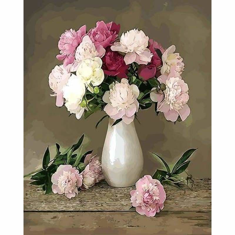 Flower Diy Paint By Numbers Kits ZXQ3085 - NEEDLEWORK KITS