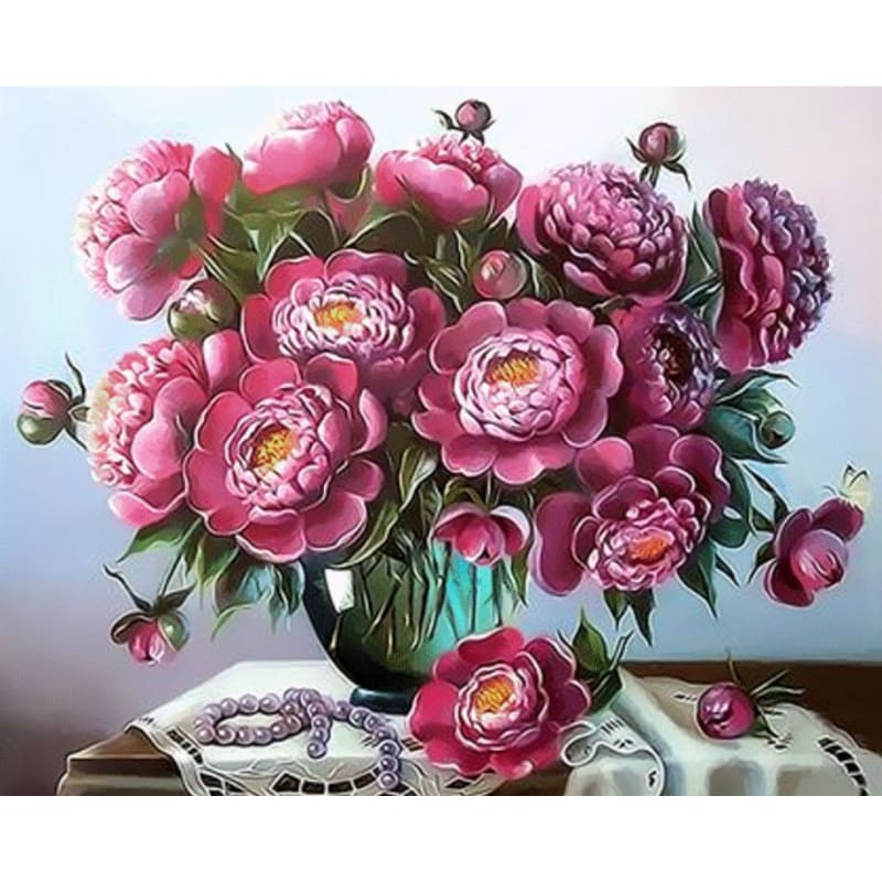 Flower Diy Paint By Numbers Kits ZXQ3385 - NEEDLEWORK KITS