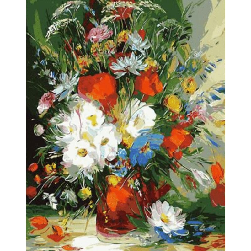 Flower Diy Paint By Numbers Kits ZXQ862 VM80066 - NEEDLEWORK KITS