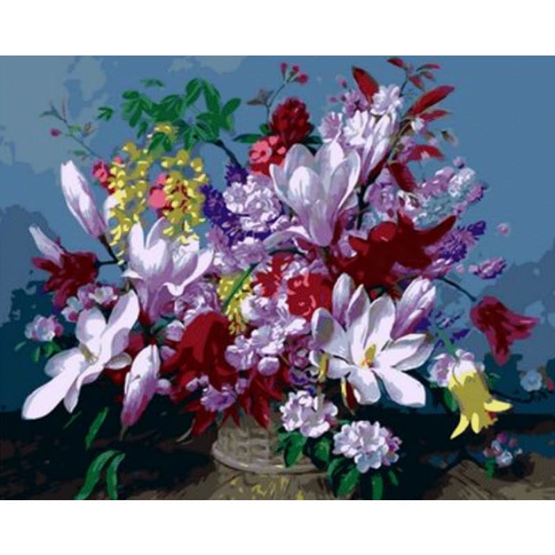 Flower Diy Paint By Numbers Kits ZXQ911 - NEEDLEWORK KITS