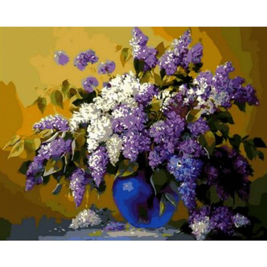 Flower Diy Paint By Numbers Kits ZXQ943 - NEEDLEWORK KITS