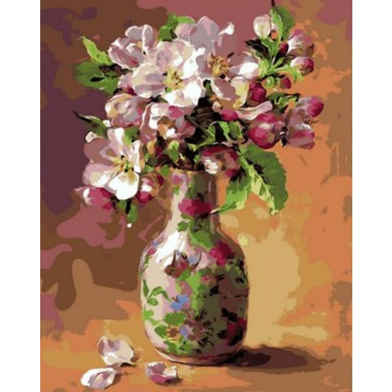 Flower Diy Paint By Numbers Kits ZXQ964 VM80038 - NEEDLEWORK KITS