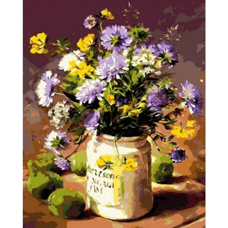 Flower Diy Paint By Numbers Kits ZXQ971 - NEEDLEWORK KITS