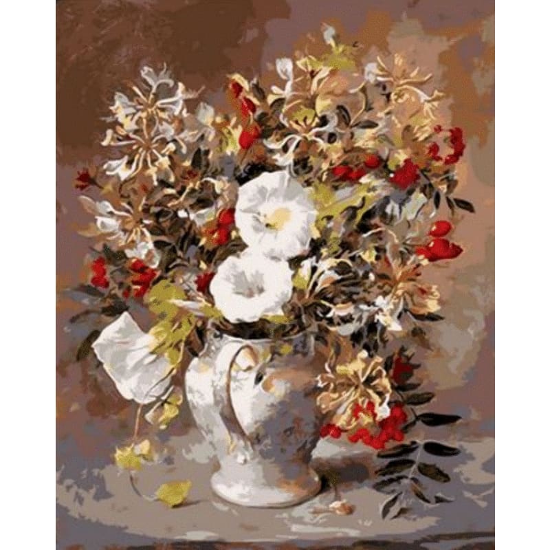 Flower Diy Paint By Numbers Kits ZXQ987 - NEEDLEWORK KITS