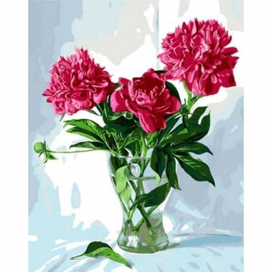 Flower Diy Paint By Numbers Kits ZXQ997 - NEEDLEWORK KITS