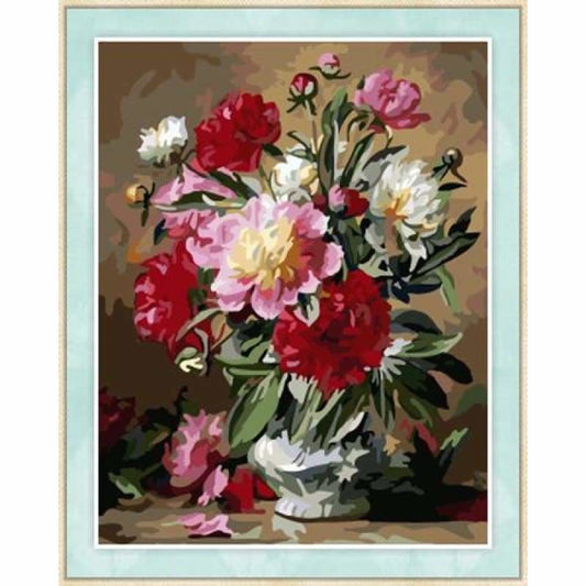 Flower Diy Paint By Numbers Kits ZXZ068 - NEEDLEWORK KITS