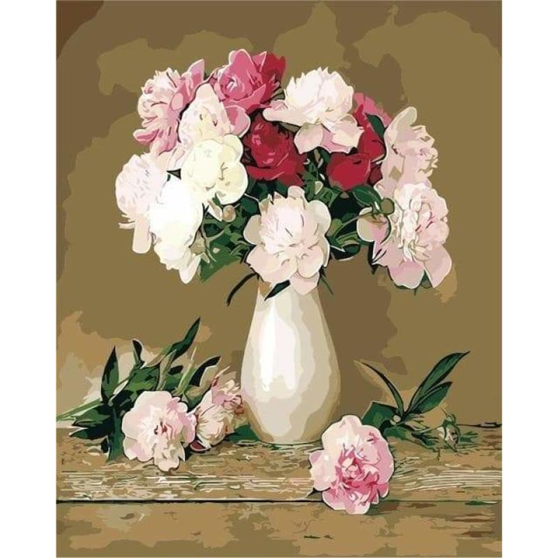 Flower In Bottle Diy Paint By Numbers Kits PBN90101 - NEEDLEWORK KITS