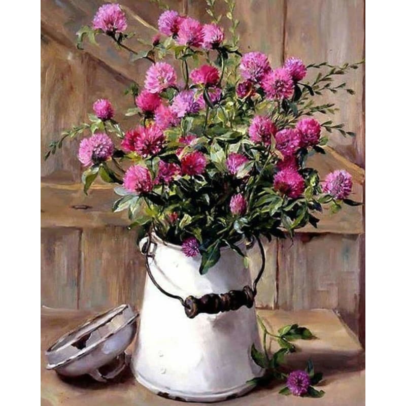 Flower In Bottle Diy Paint By Numbers Kits VM92476 - NEEDLEWORK KITS