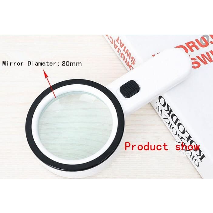 Handheld Magnifying Glass LED Lights