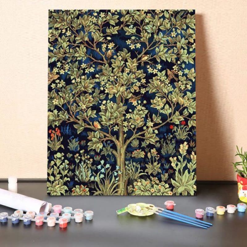Happy Tree-Paint by Numbers Kit – Adult Paint By Numbers