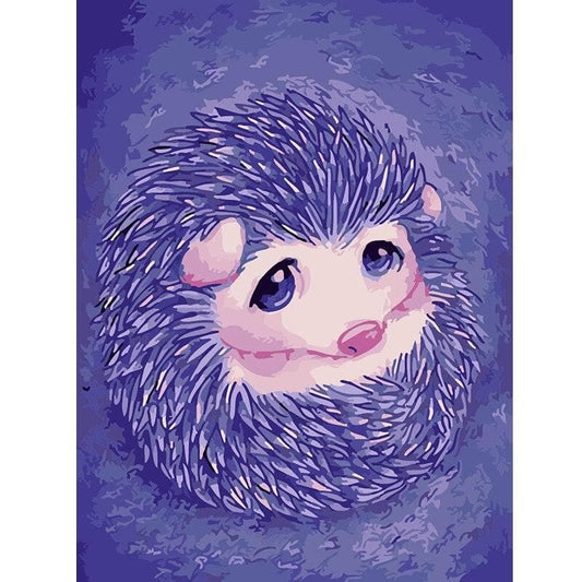 Hedgehog Diy Paint By Numbers Kits PBN30137 - NEEDLEWORK KITS