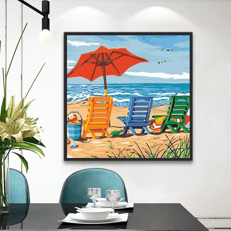 Landscape Beach Summer DIY Paint By Numbers Kits VM92015