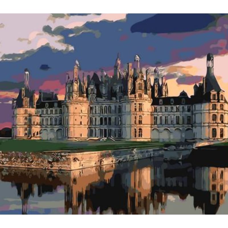 Landscape Castle Diy Paint By Numbers Kits ZXQ035 - NEEDLEWORK KITS