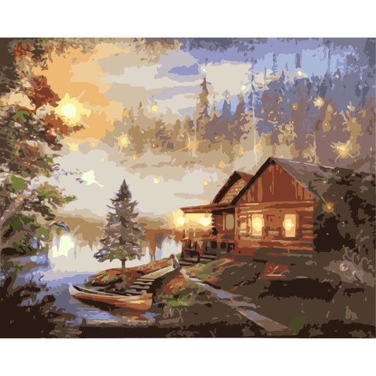 Landscape Diy Paint By Numbers Kits WM-1536 - NEEDLEWORK KITS
