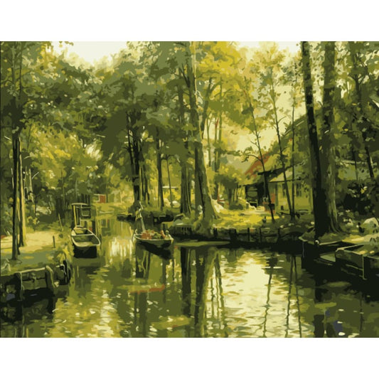 Landscape Diy Paint By Numbers Kits WM-1614 - NEEDLEWORK KITS