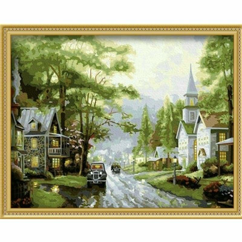 Landscape Diy Paint By Numbers Kits YM-4050-069 - NEEDLEWORK KITS