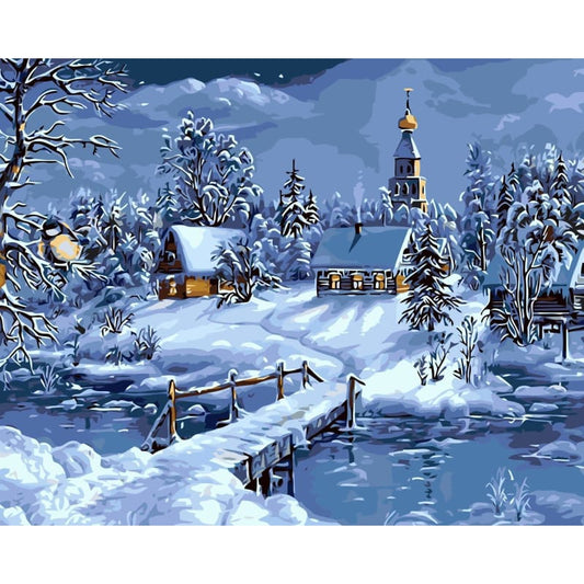 Landscape Diy Paint By Numbers Kits YM-4050-310 ZXQ2041 - NEEDLEWORK KITS