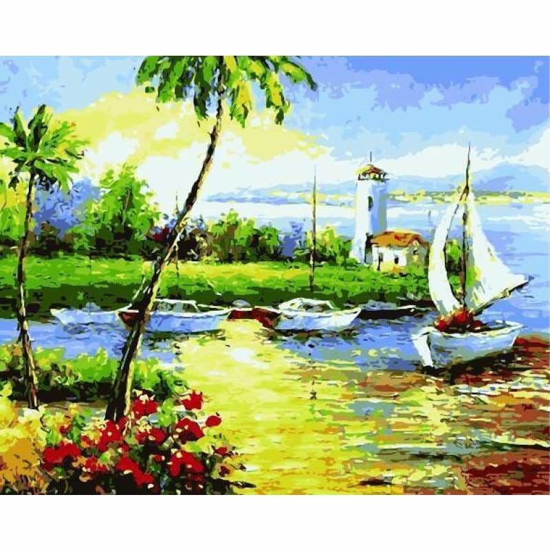 Landscape Diy Paint By Numbers Kits ZXE554-22 - NEEDLEWORK KITS