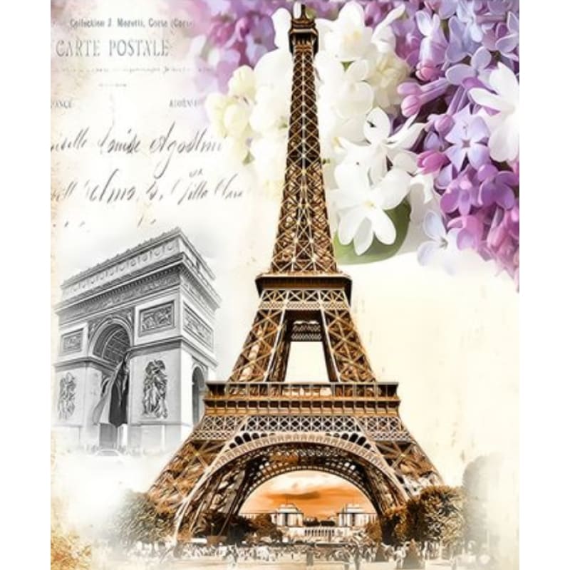 Landscape Eiffel Tower Diy Paint By Numbers Kits ZXQ3481 - NEEDLEWORK KITS