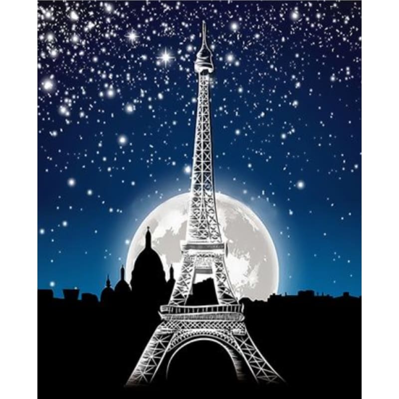 Landscape Eiffel Tower Diy Paint By Numbers Kits ZXQ3543 - NEEDLEWORK KITS