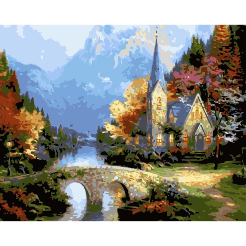 Landscape Nature Diy Paint By Numbers Kits WM-508 - NEEDLEWORK KITS