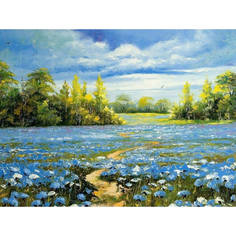 Landscape Nature Forest Diy Paint By Numbers Kits PBN90030 - NEEDLEWORK KITS