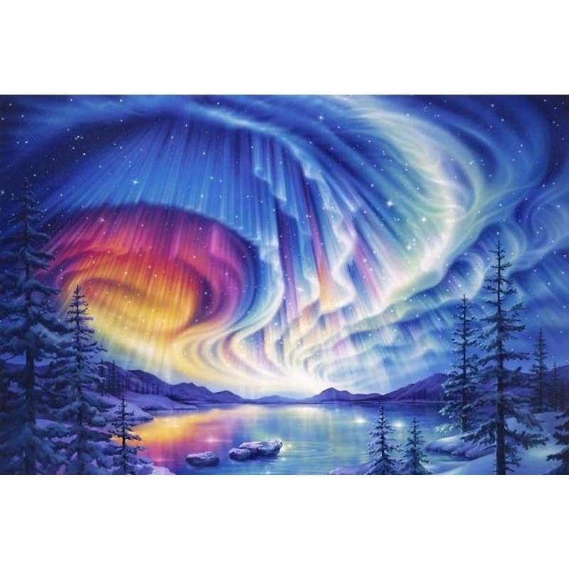 Landscape Night Sky Diy Paint By Numbers Kits PBN90800 - NEEDLEWORK KITS