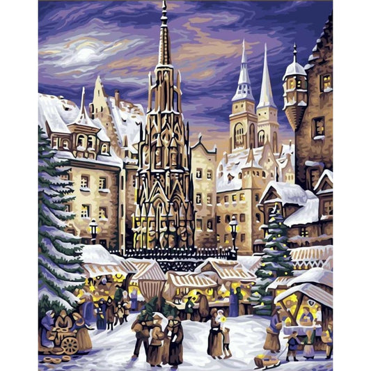 Landscape Nuremberg Diy Paint By Numbers Kits YM-4050-022 - NEEDLEWORK KITS