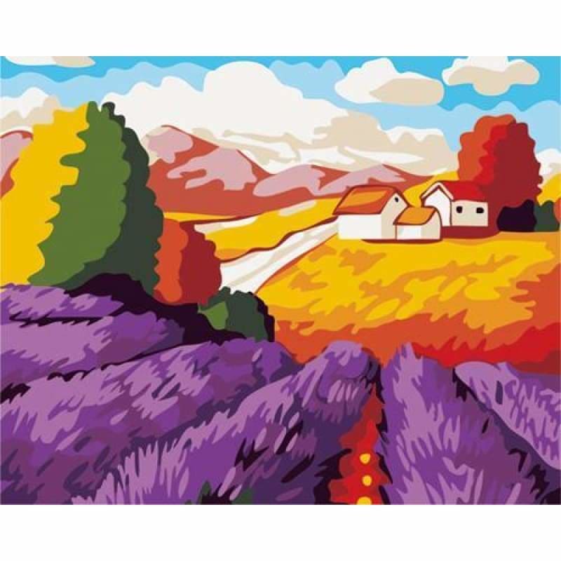 Landscape Paint By Numbers Kits ZXB488-18 - NEEDLEWORK KITS