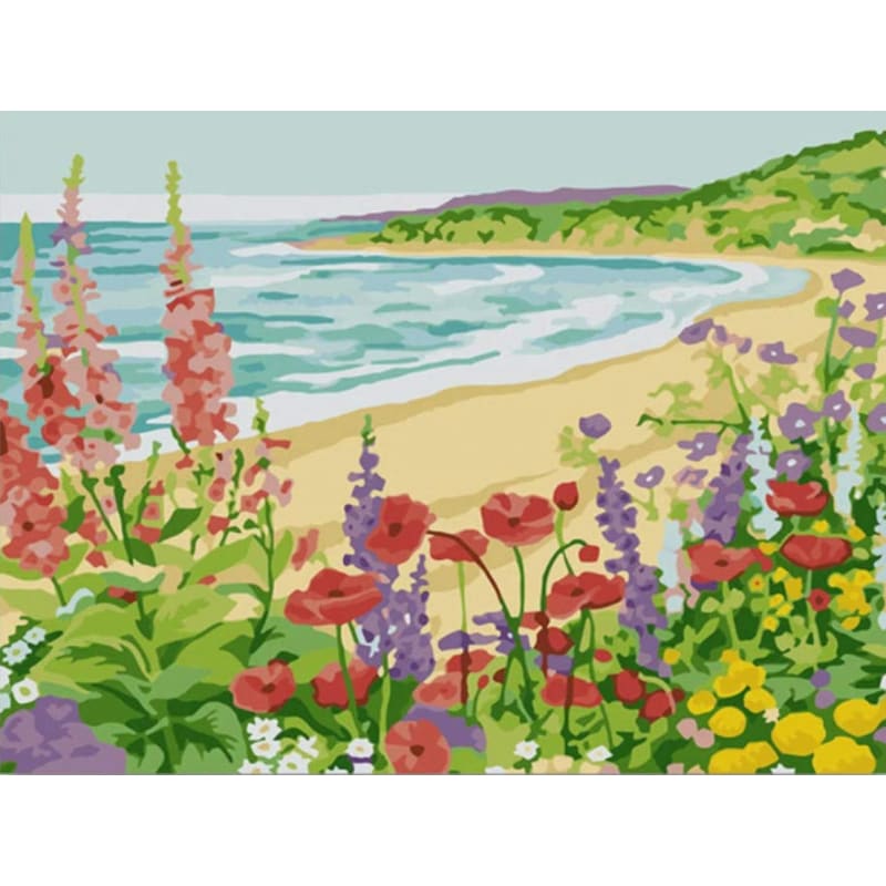 Landscape Seaside Diy Paint By Numbers Kits PBN59244 - NEEDLEWORK KITS