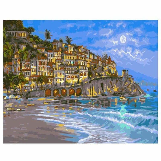 Landscape Town Paint By Numbers Kits PBN91080 - NEEDLEWORK KITS