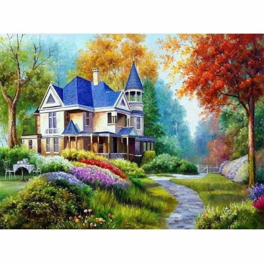 Landscape Village Diy Paint By Numbers Kits PBN91132 - NEEDLEWORK KITS