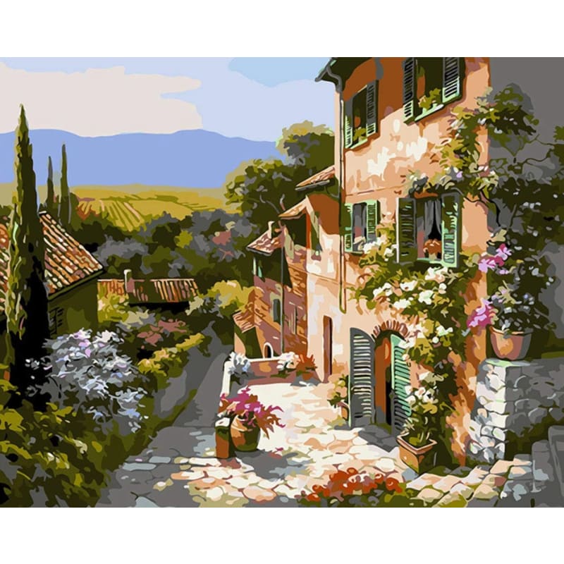 Landscape Village Diy Paint By Numbers Kits VM91377 - NEEDLEWORK KITS