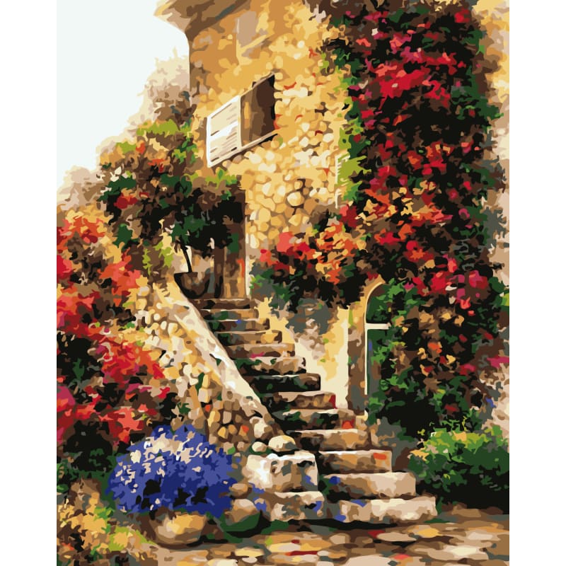 Landscape Village Diy Paint By Numbers Kits WM-198 - NEEDLEWORK KITS