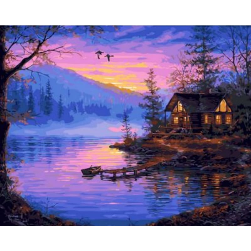 Landscape Village Paint By Numbers Kits ZXQ1391 - NEEDLEWORK KITS